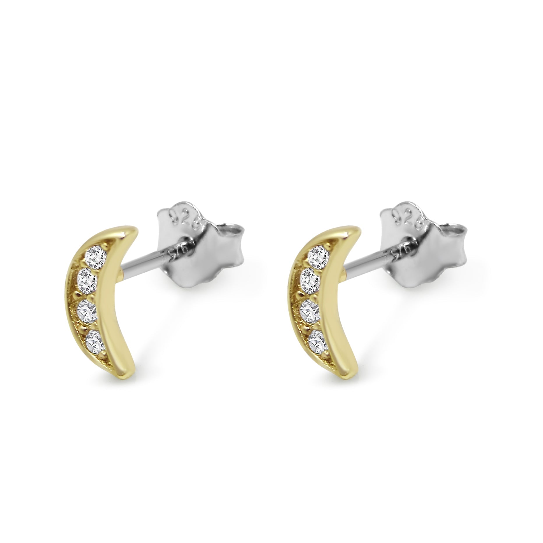 Pavé Little Moon Studs