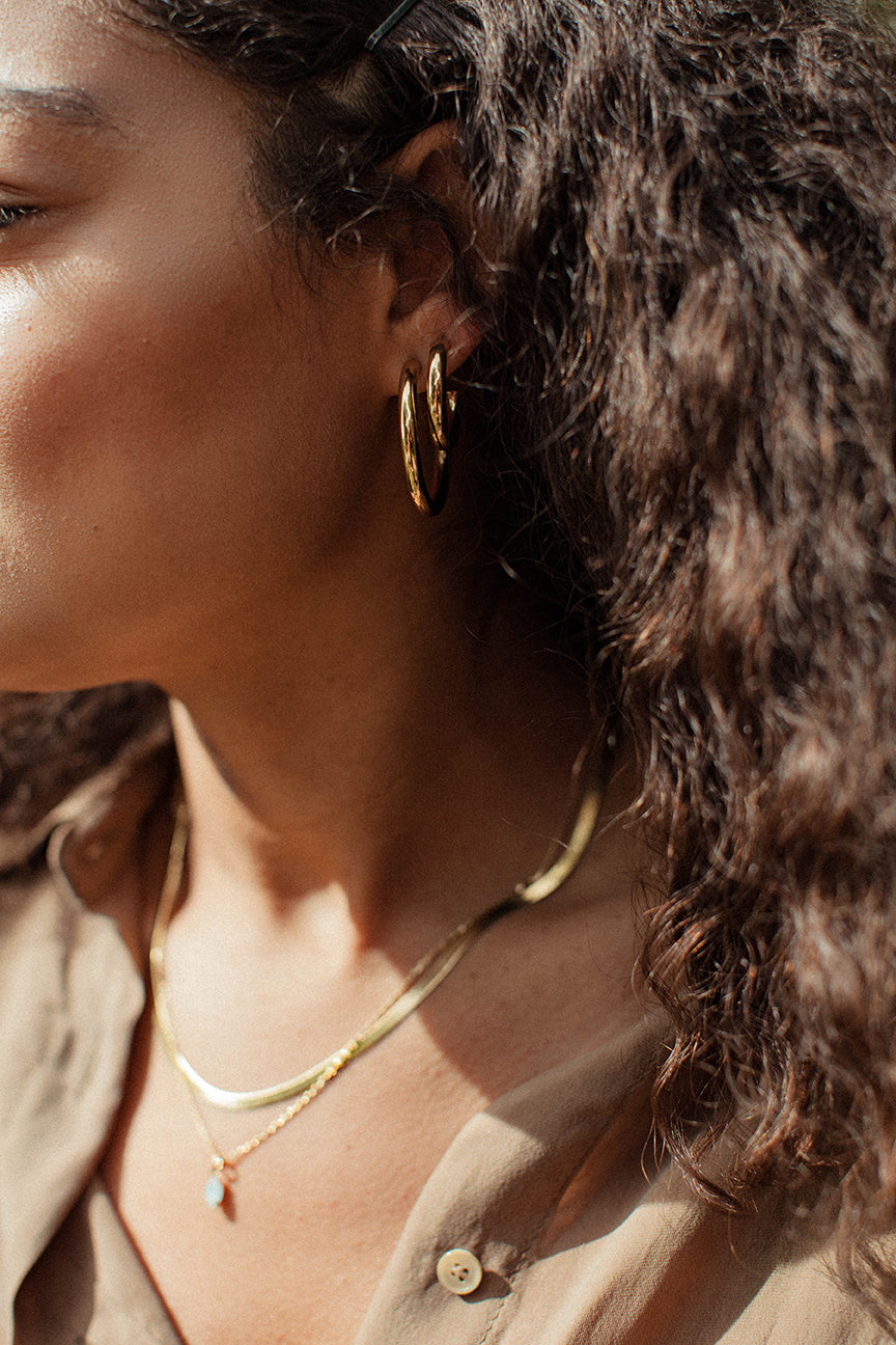 Midi Drew Hoops