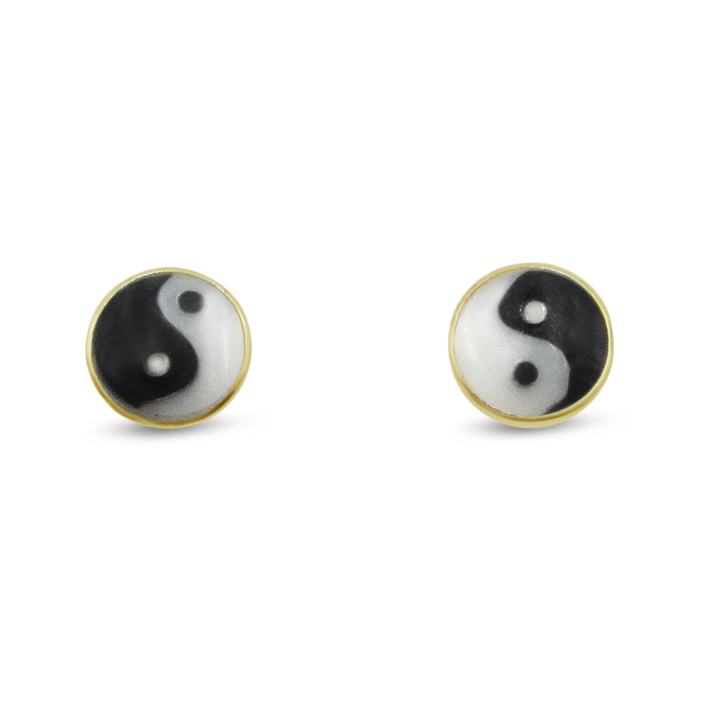 Tiny Yin Yang Studs