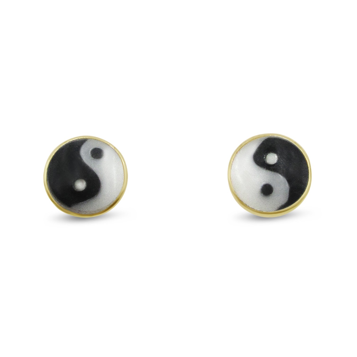 Tiny Yin Yang Studs