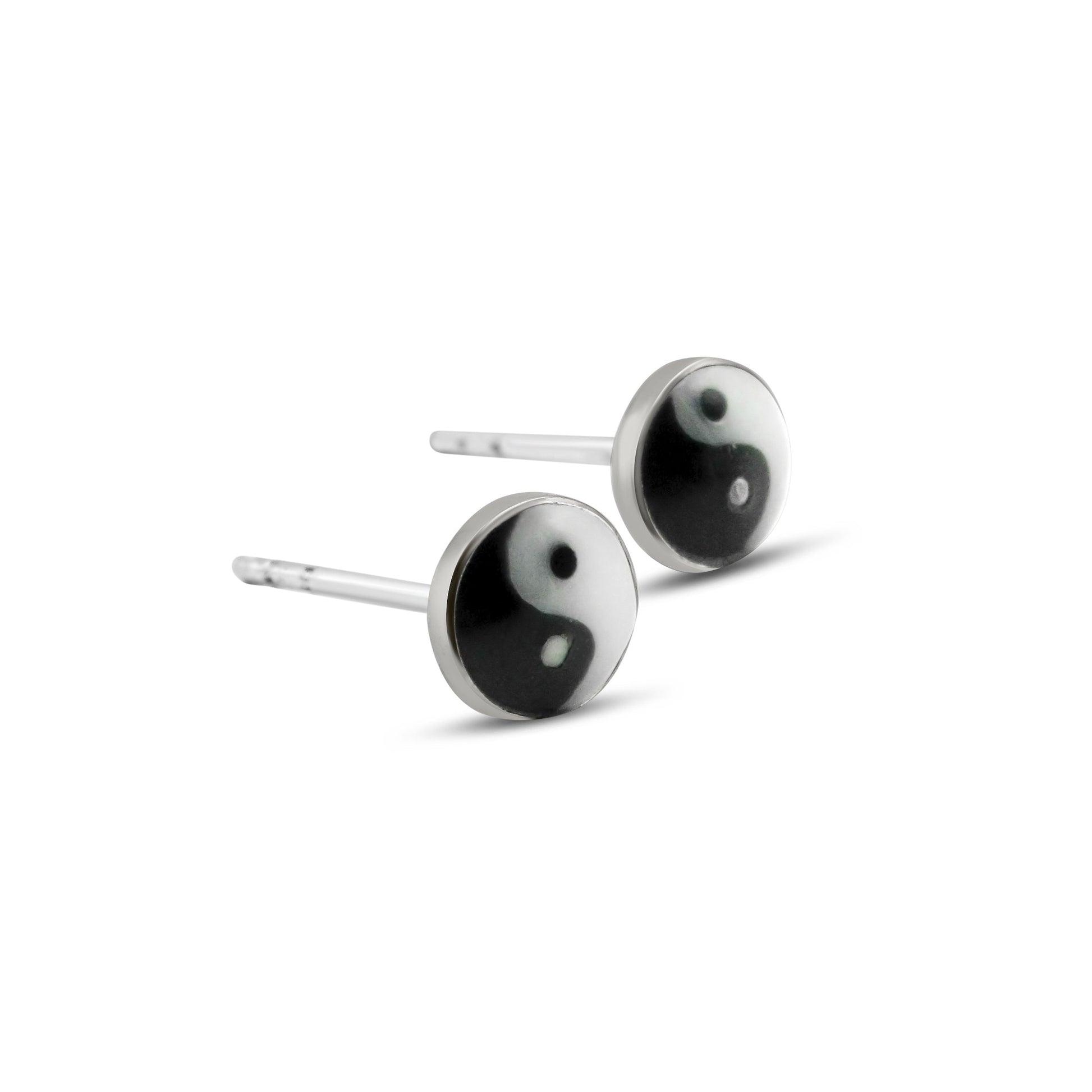 Tiny Yin Yang Studs