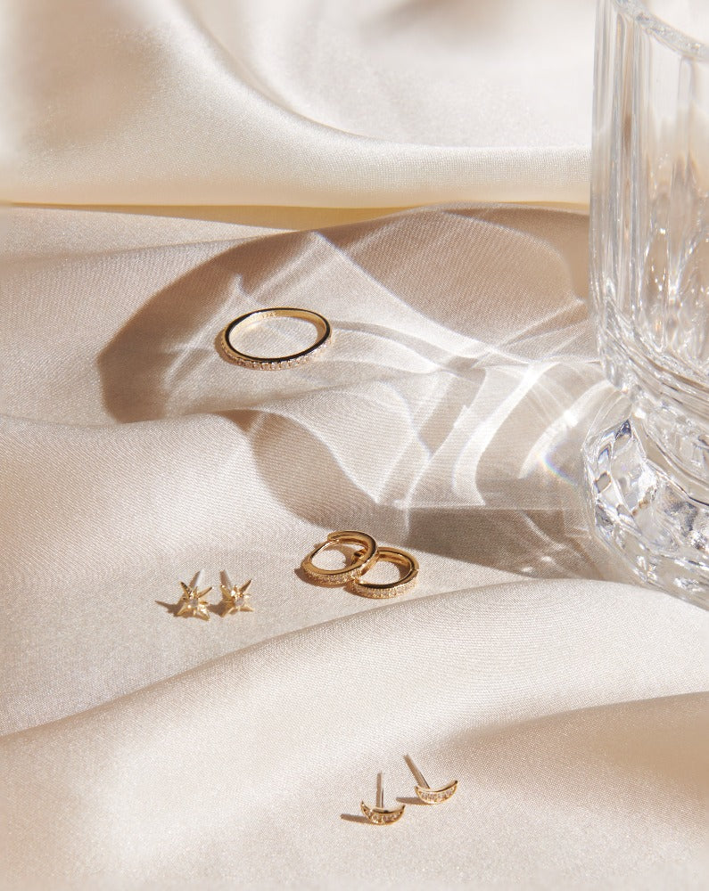 Pavé Lightning Bolt Studs