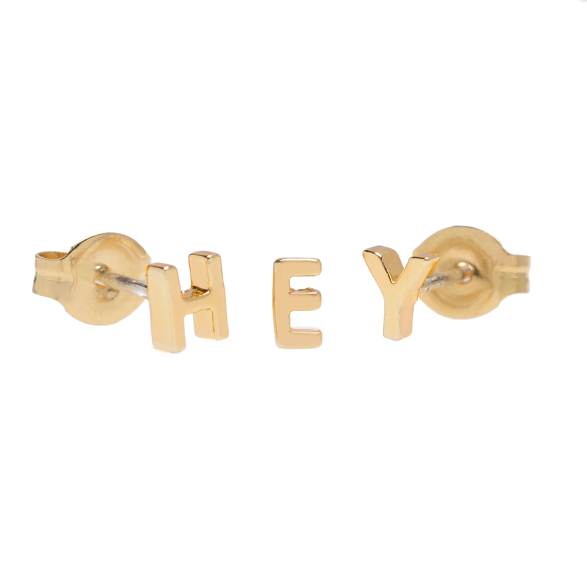 Tiny Initial Studs