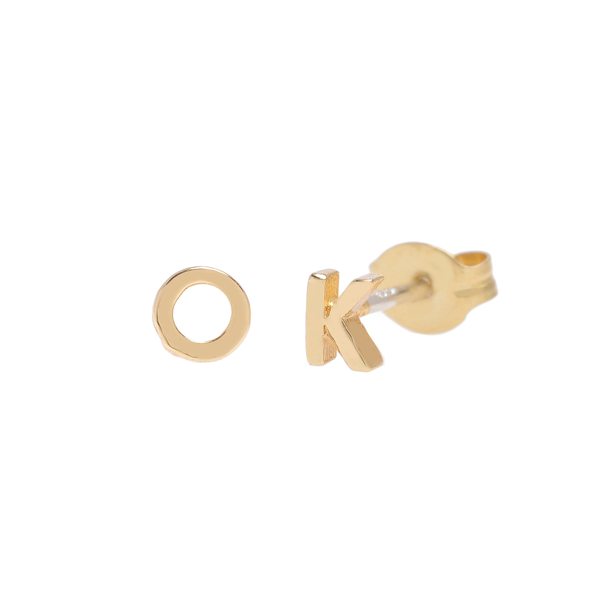 Tiny Initial Studs