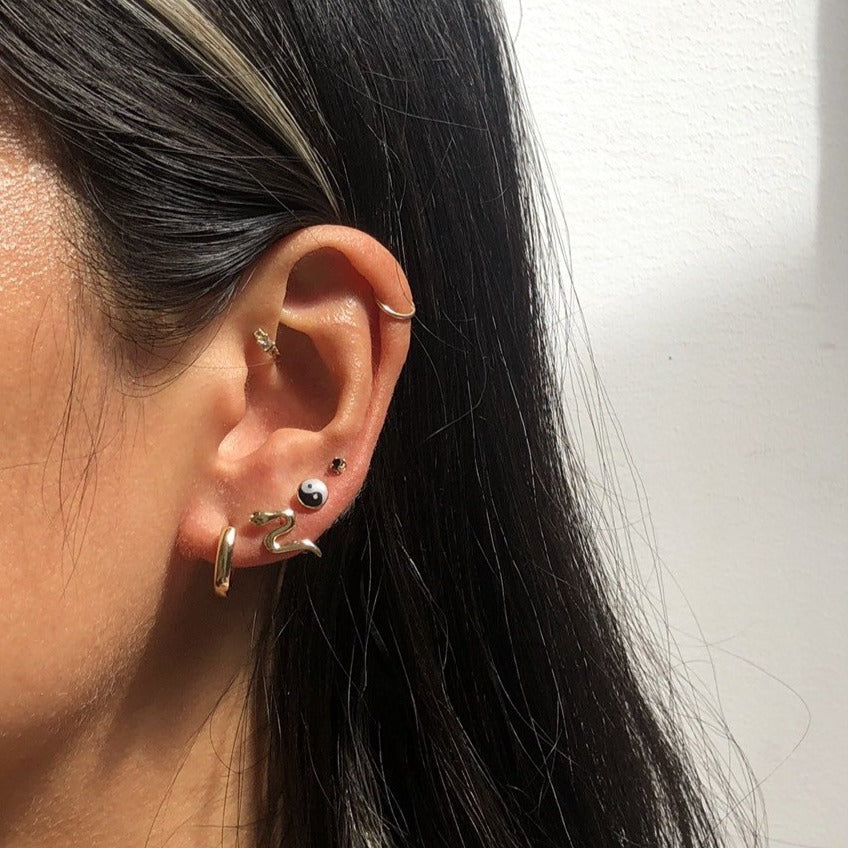 Tiny Yin Yang Studs