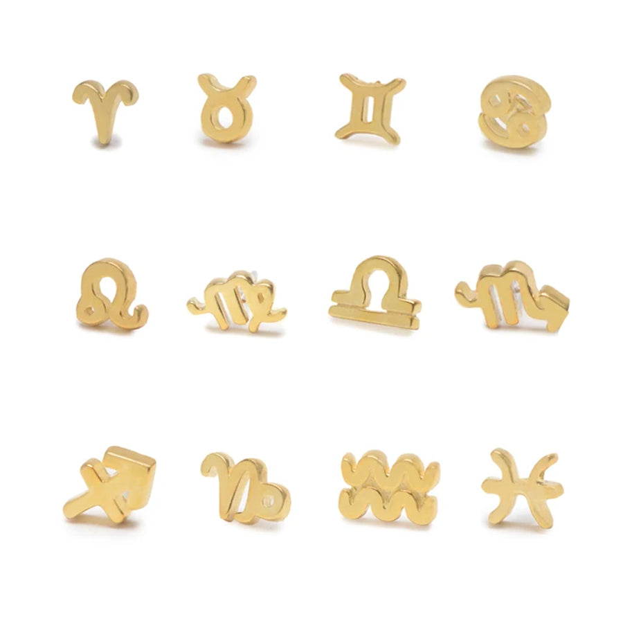 Tiny Zodiac Studs