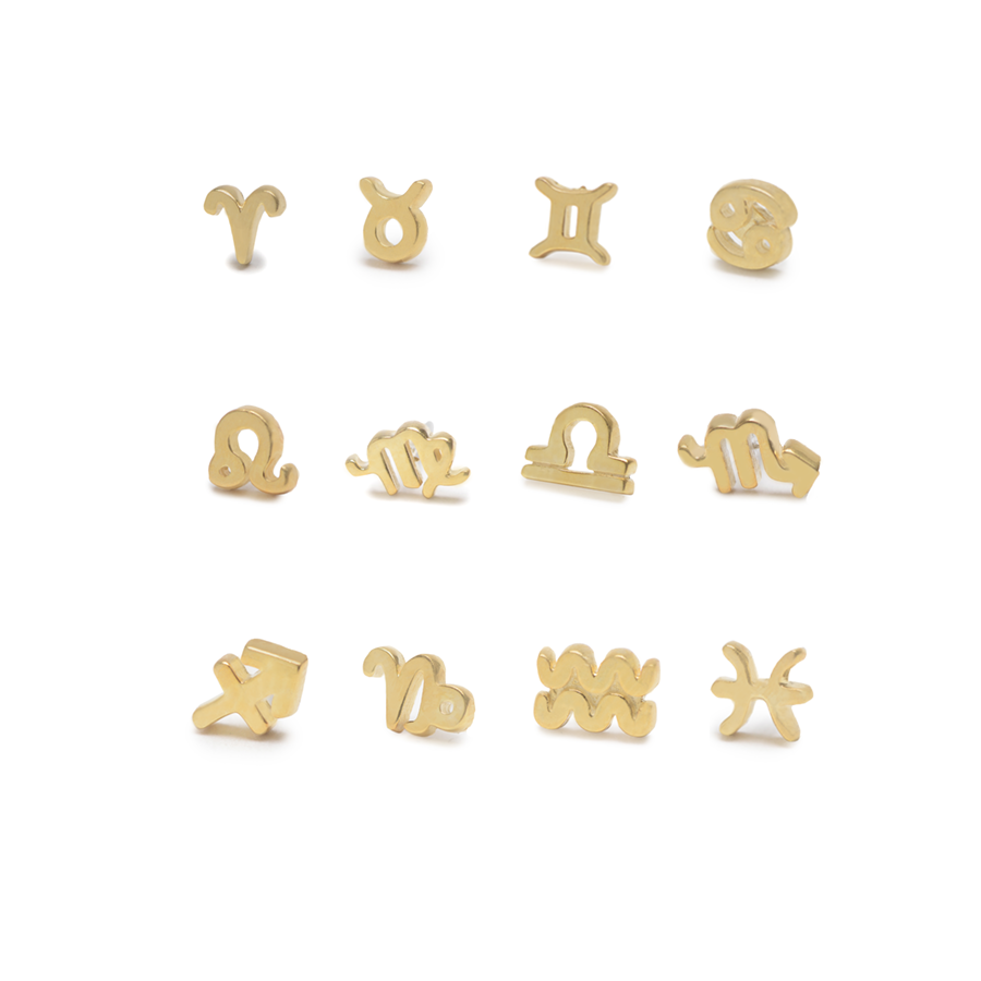 Tiny Zodiac Studs